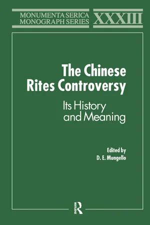 The rites controversy