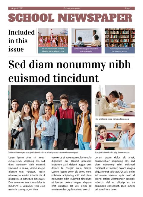 The school newspaper