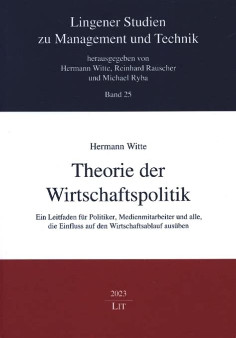 Theorie der Wirtschaftspolitik