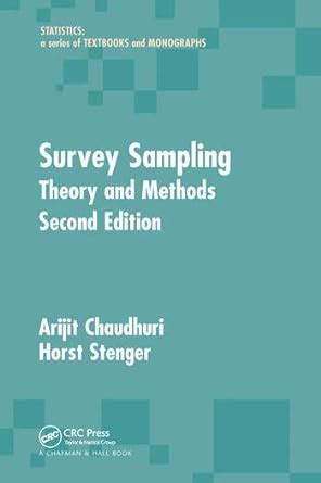 Theory and Methods of Survey Sampling