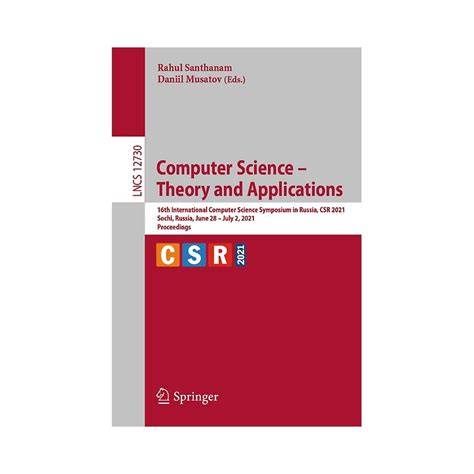 Title: Computer Science - Theory and Applications: Third