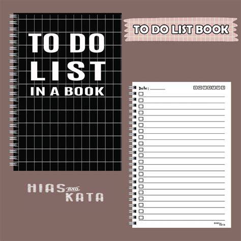 To do list book