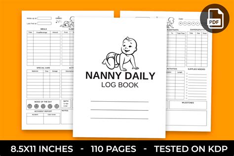 Toddler Daily Log Book