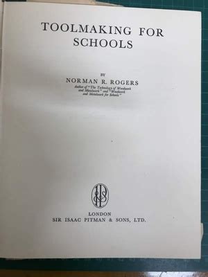 Toolmaking for schools