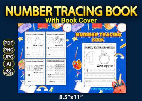 Tracing Worksheet: Letters and Number tracing