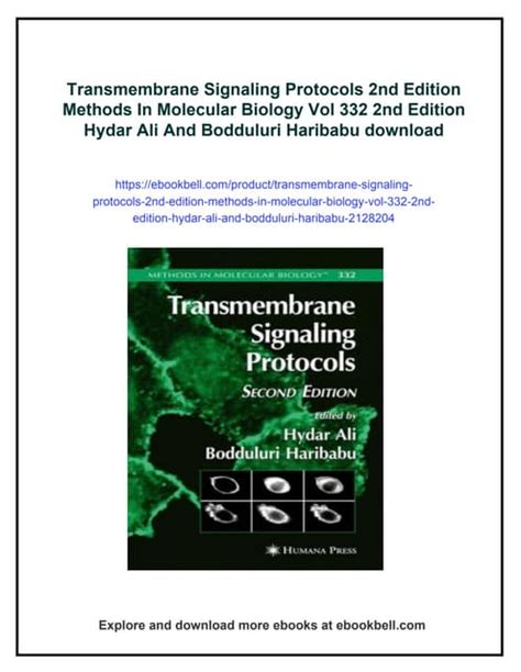 Transmembrane Signaling Protocols