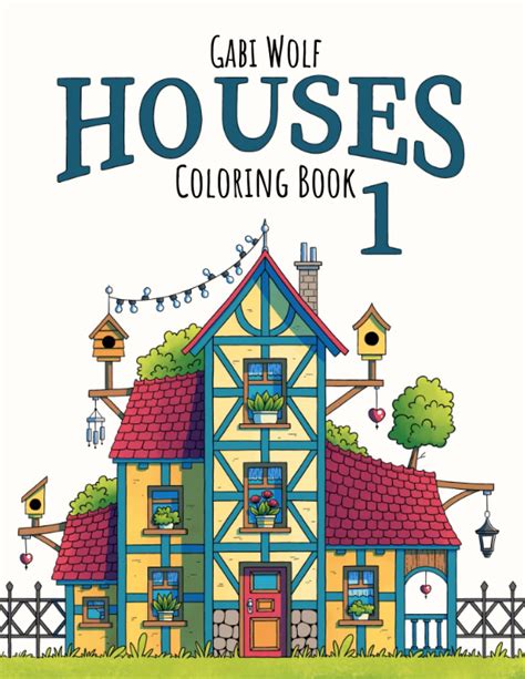 Trees and Houses Coloring Book