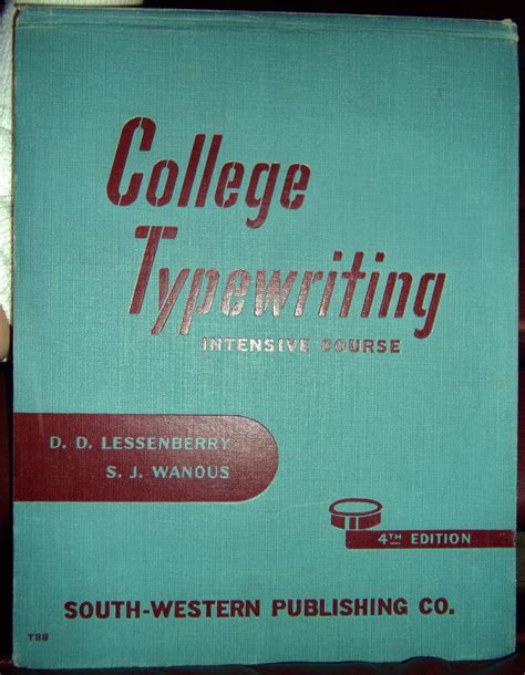Typewriting for Business: Intensive Course