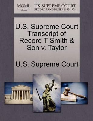 U.S. Supreme Court Transcript of Record Taylor v. Holmes