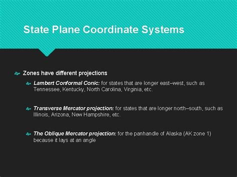 Understanding the state plane coordinate systems