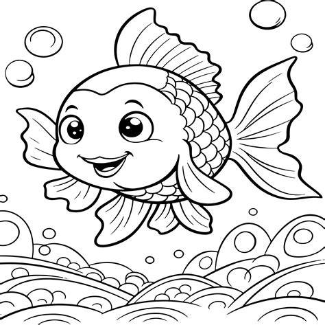 Underwater Adventures Fun Fish Coloring Book for Kids