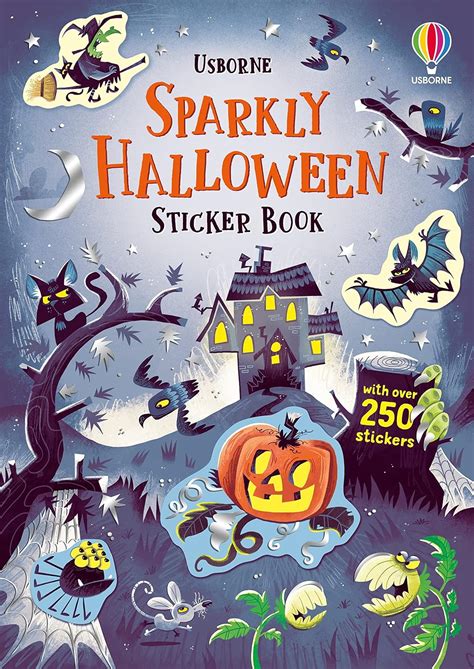 Usborne Sparkly Halloween Sticker Book.