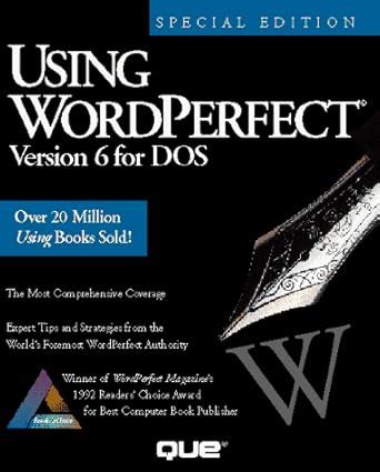Using Wordperfect Version Six for DOS