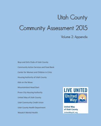 Utah County Community Assessment Volume 2: Appendix
