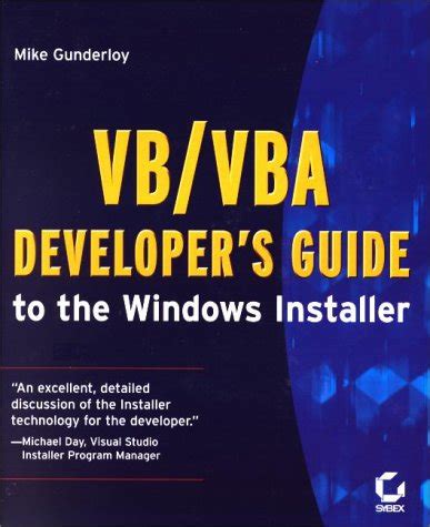 VB/VBA Developer's Guide to the Windows Installer