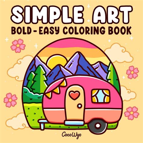 Valentine Bold and Easy Coloring Book