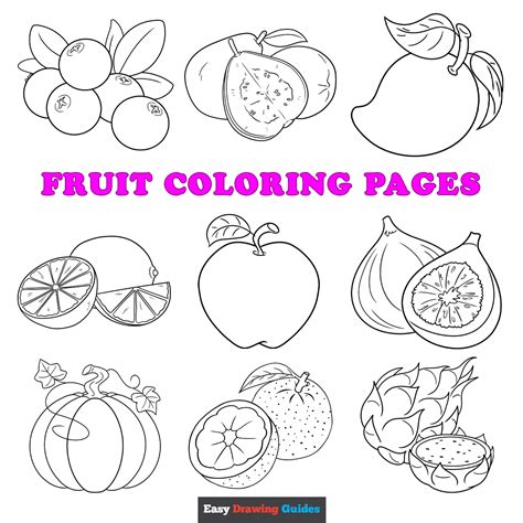 Variant Fruits with Color Sheet