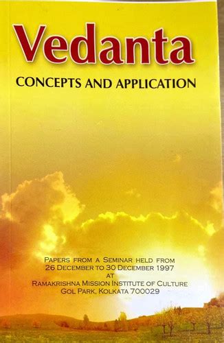 Vedanta - Concepts and Application