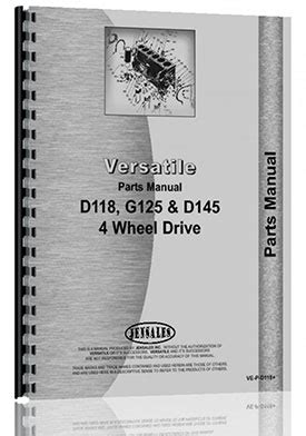 Versatile D145 Parts Manual