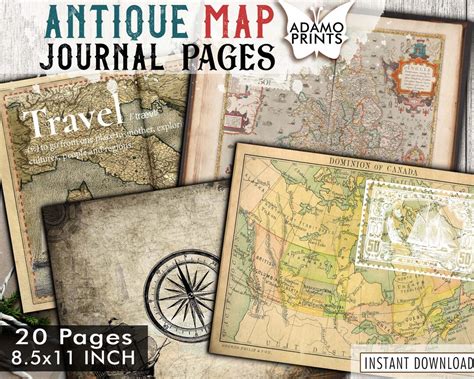 Vintage Map Journal (Notebook/Diary)