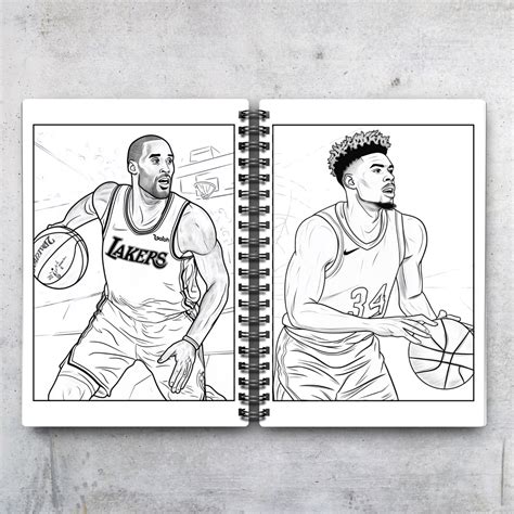 Virtual Basketball Coloring Book