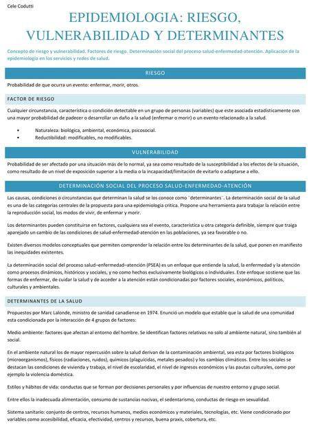 Vulnerabilidad y salud
