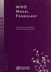WHO Model Formulary 2008