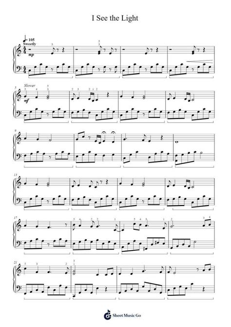 We See The Light Sheet Music