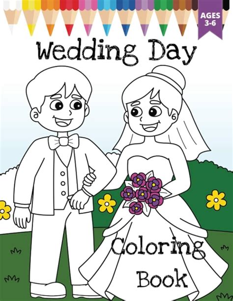 Wedding Coloring Book Age 3