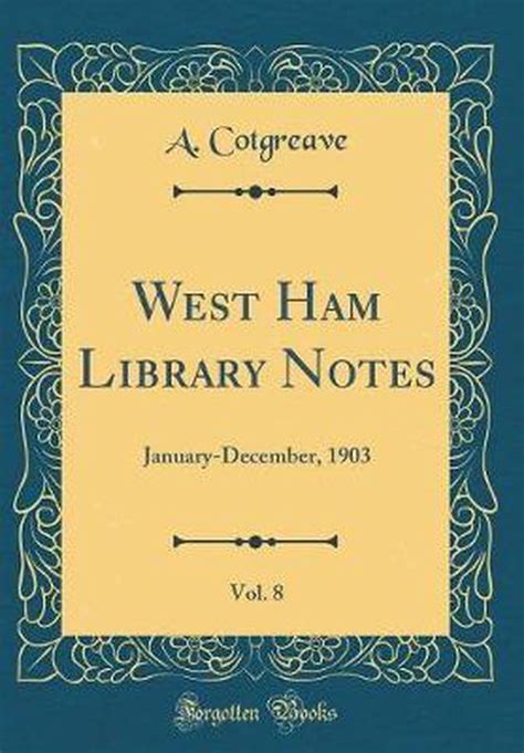 West Ham Library Notes; 7