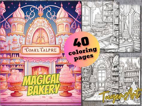 Whimsical Bakery Coloring Book