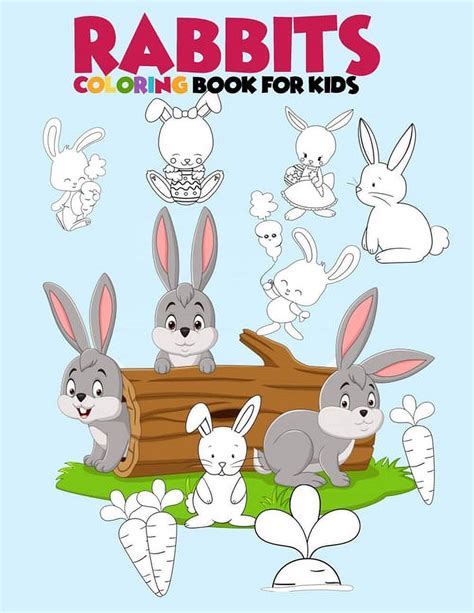 Whimsical Rabbits Coloring Book