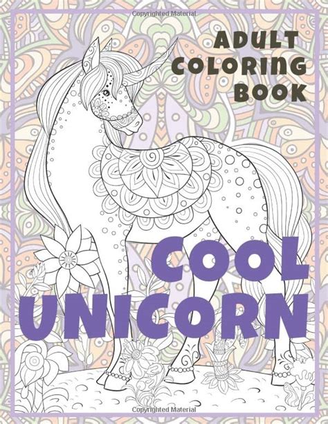 Whimsical Unicorn - Adult Coloring Book