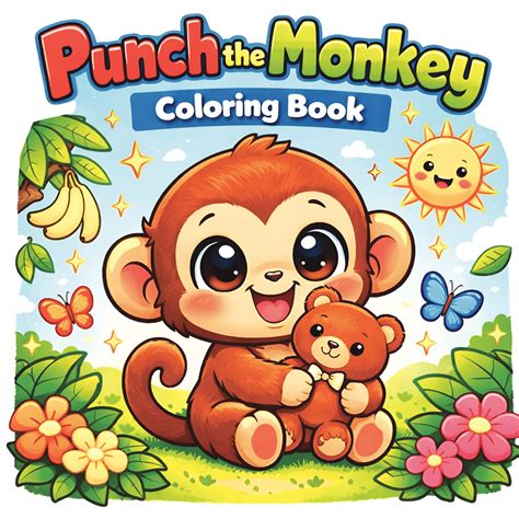Wild Adventures: Monkey Coloring Book