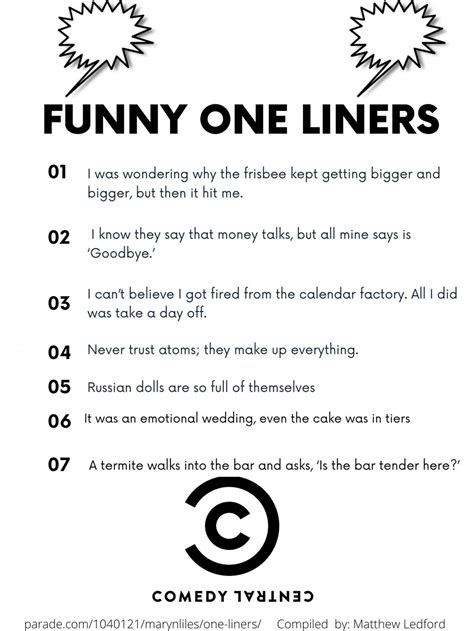 Wisdom and One-Liners