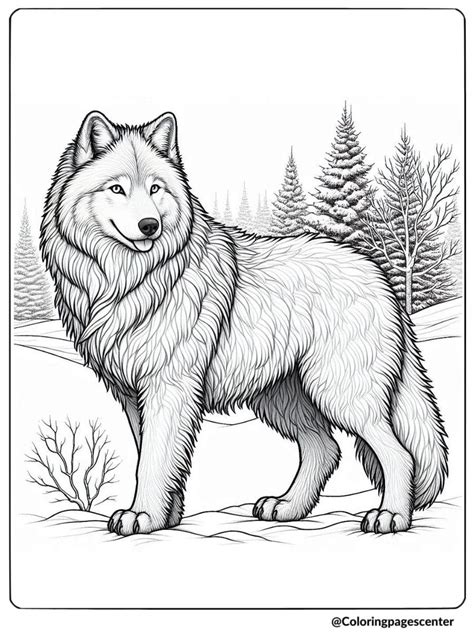 Wolf Coloring Book