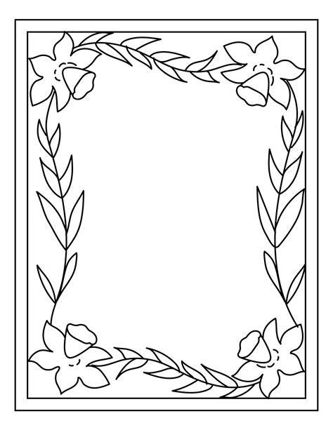 Word Search Coloring Book: Flower Borders to Color