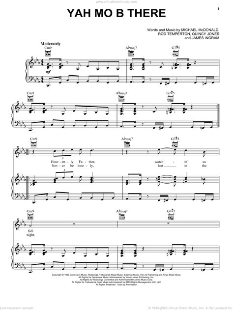 Yah Mo B There Sheet Music