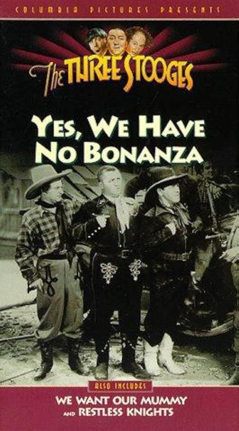 Yes, We Have No Bonanza