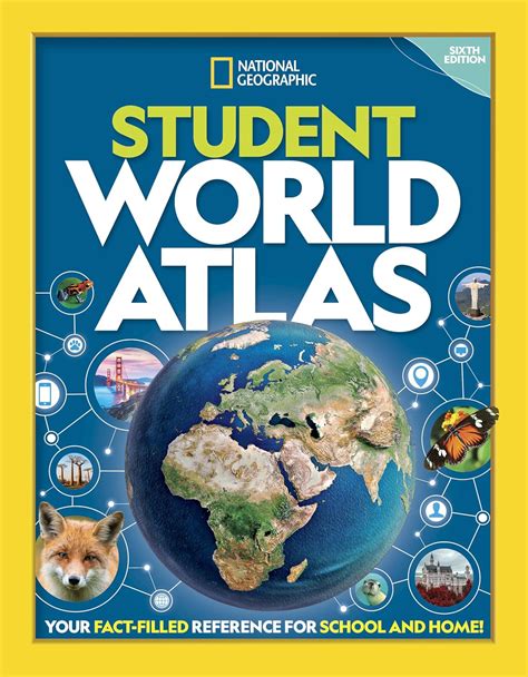 Young Students Learning Library World Atlas