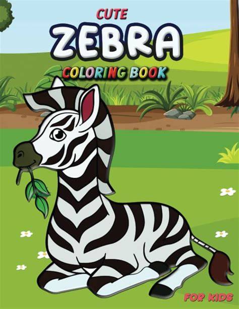Zebra Coloring Drawings Books for kids.