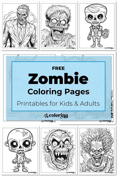 Zombie Coloring Book for Kids