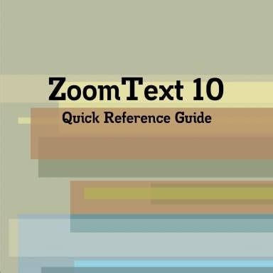 ZoomText 10 Polish Quick Reference Guide