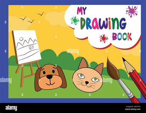 child drawing books