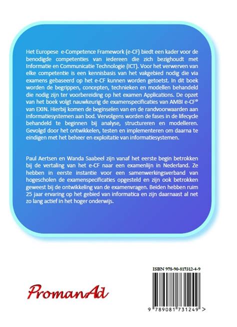 e-CF Basisboek Applications