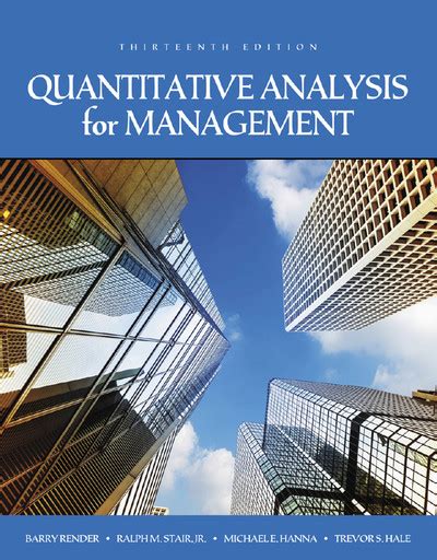 logistics management, quantitative analysis (3rd edition)