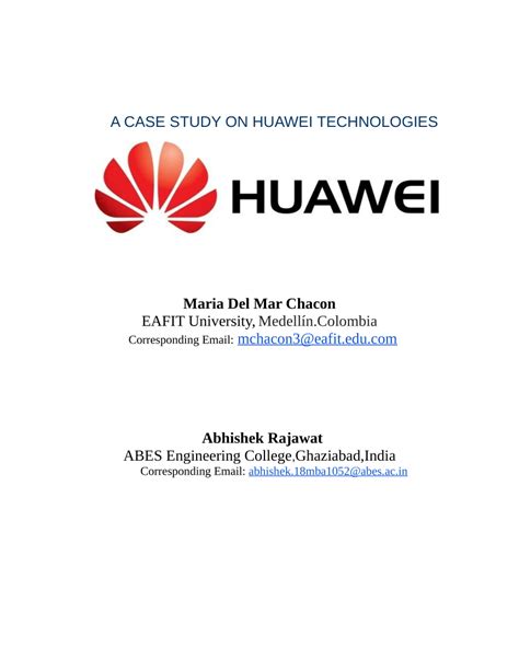 Huawei A Case Study On A Telecom Giant On The Rise