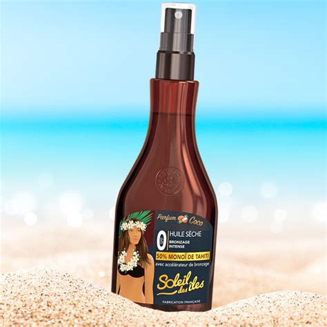 huile de **monoi** bronzage