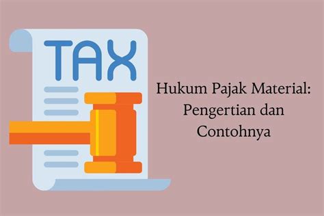 hukum pajak material