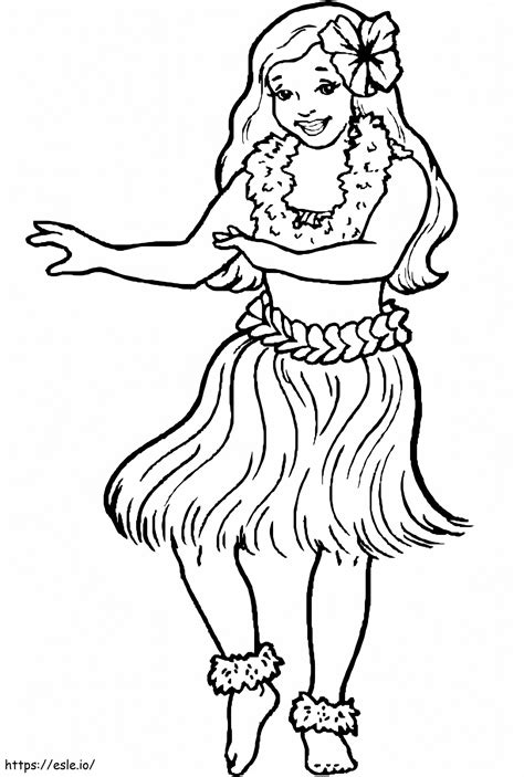 Hula Dance Coloring Page Esle Io Hula Dancer Coloring Page - Hula Dancer Coloring Page